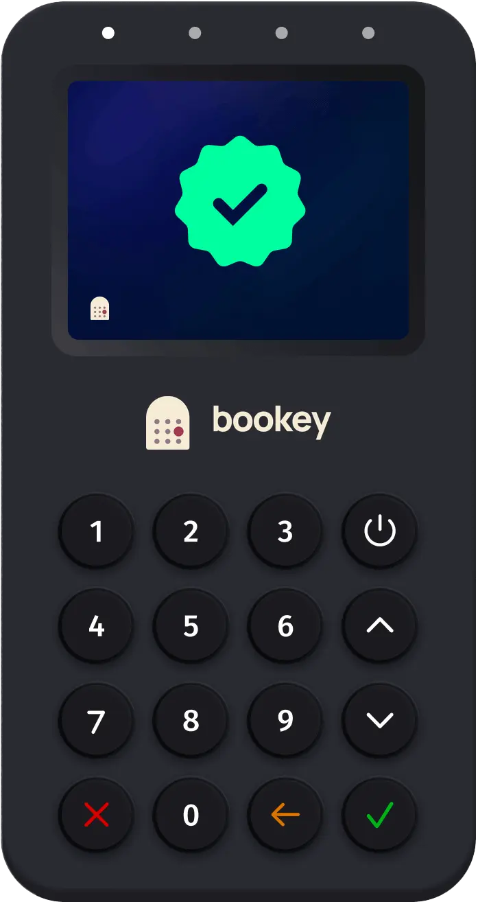 Betalingsterminalen Surfpad med Bookey-logo, tastatur og liten skjerm